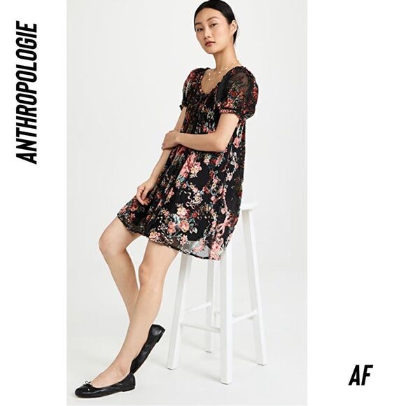 FREE PEOPLE BEAUTIFUL BLOOMS MINI DRESS NWT XS - Picture 6 of 11